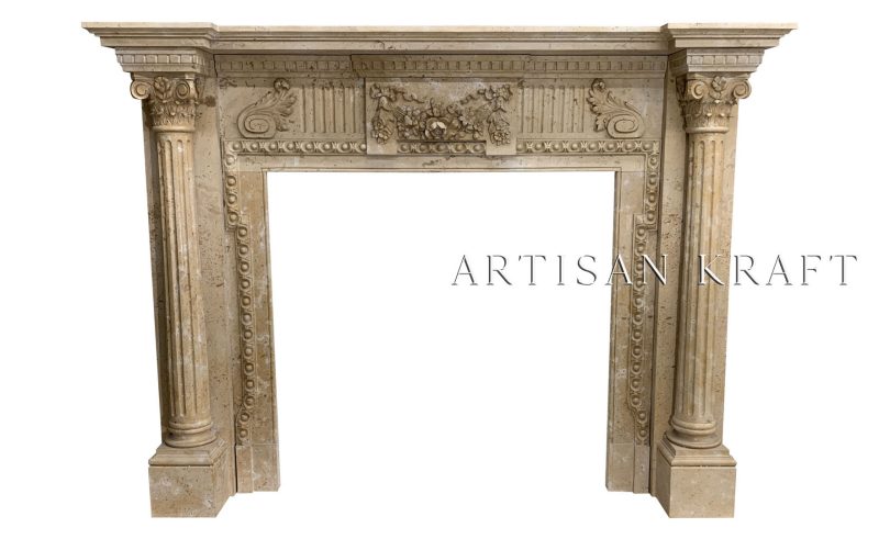 Augustus Marble Fireplace Stock