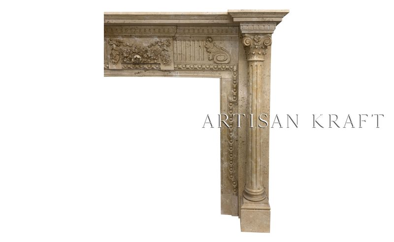 Augustus Marble Fireplace Stock