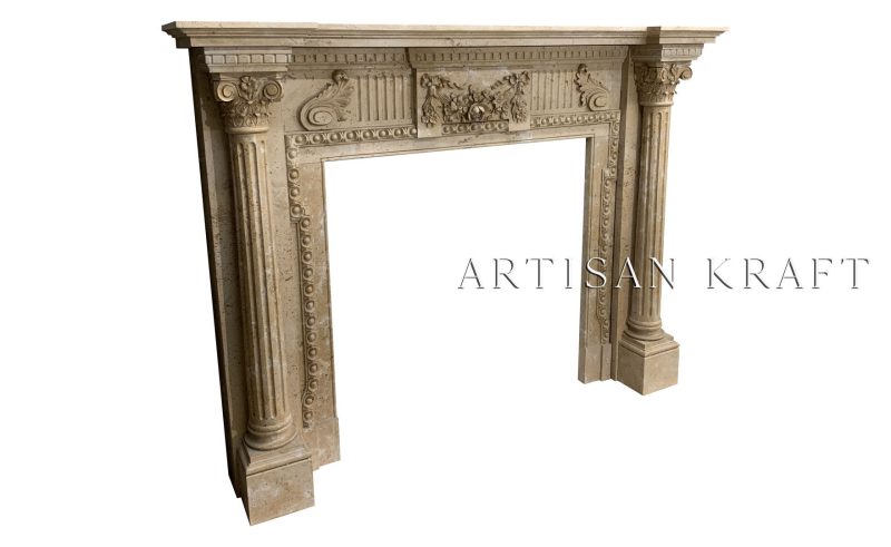 Augustus Marble Fireplace Stock