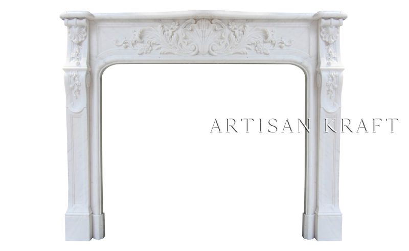 Bella Vista Marble Fireplace Stock