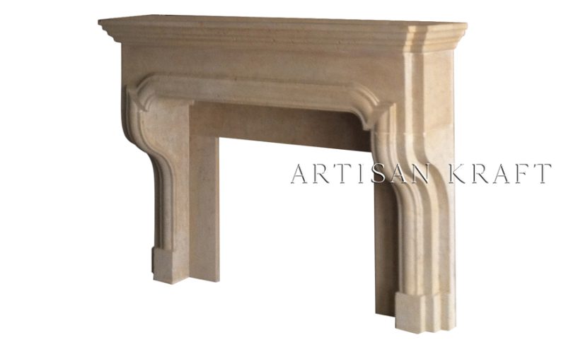 Classic English Overmantel Fireplace