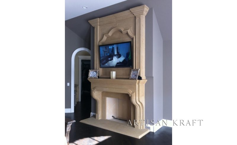 Classic English Overmantel Fireplace