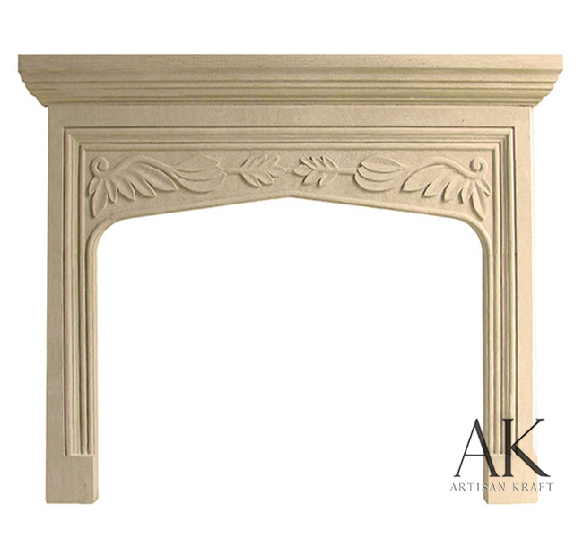 English Tudor II Fireplace Mantel