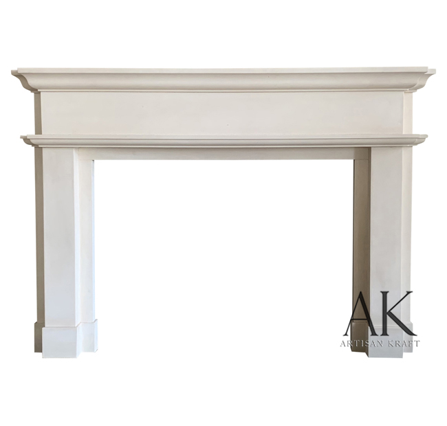 Oxford White Marble Fireplace Stock