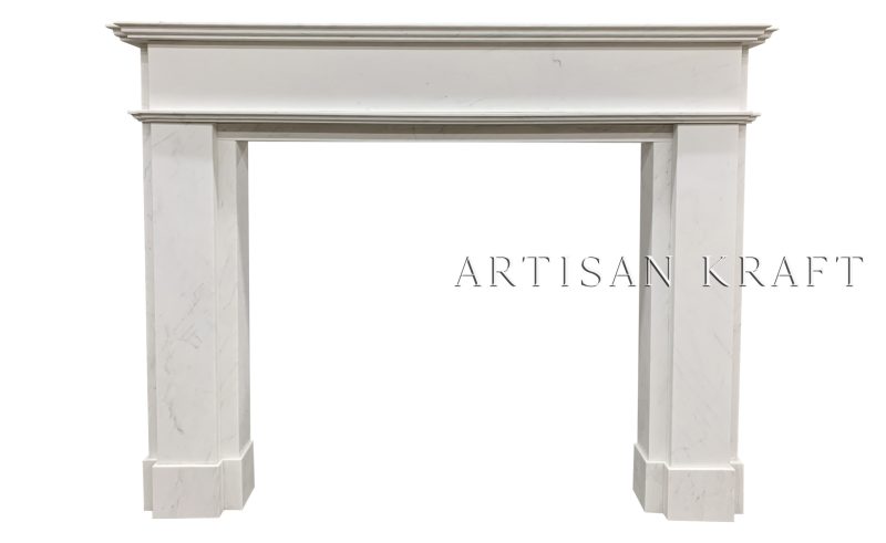 Oxford White Marble Fireplace Stock