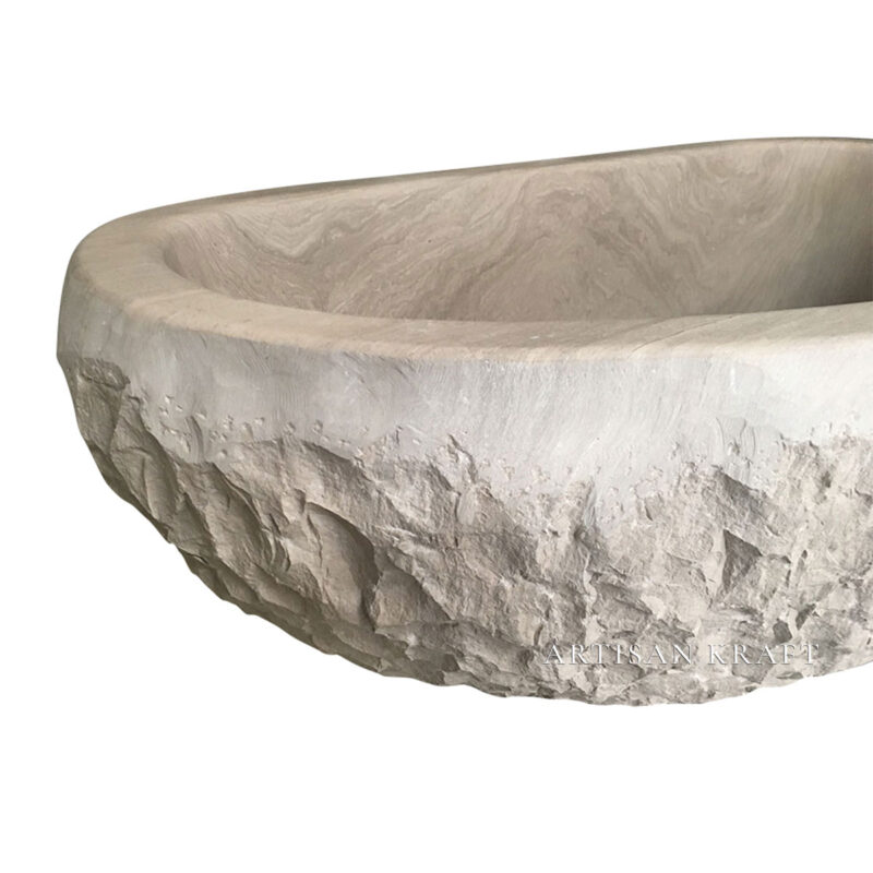 Pacific Chiseled Stone Bathtub