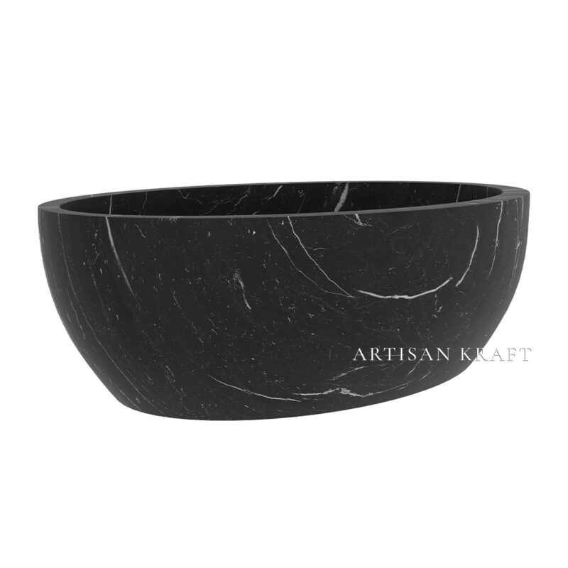 Del Mar Oval Stone Bathtub