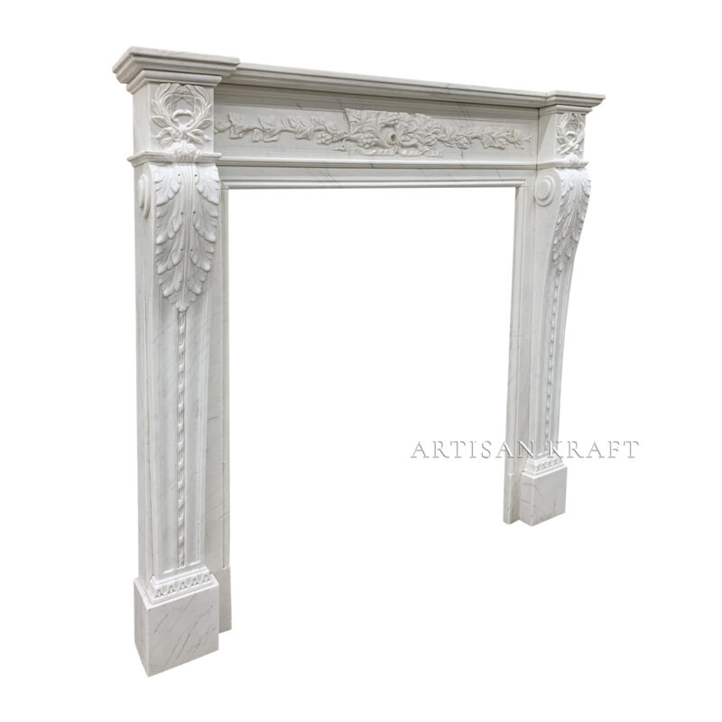 Capri Marble Fireplace Stock