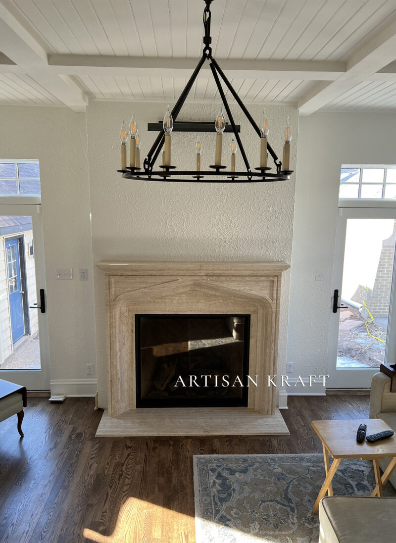 Modern Tudor Fireplace Mantel