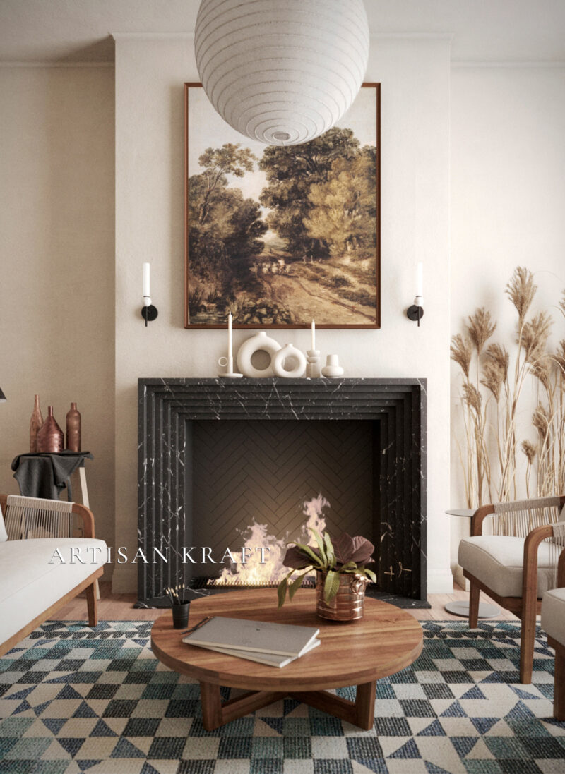 Deco Fireplace Mantel