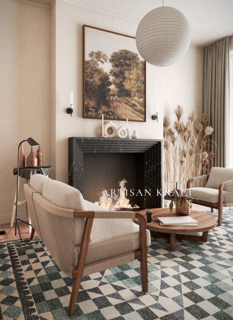 Deco Fireplace Mantel