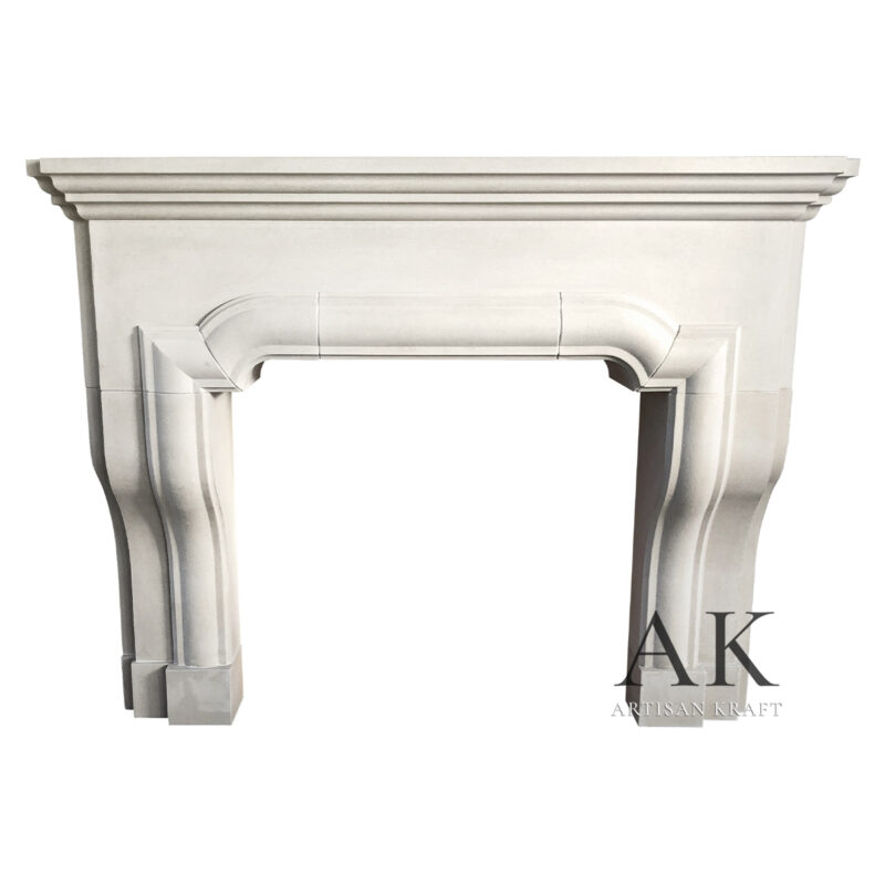 Classic English Cast Stone Mantel