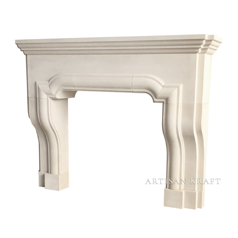 Classic English Cast Stone Mantel