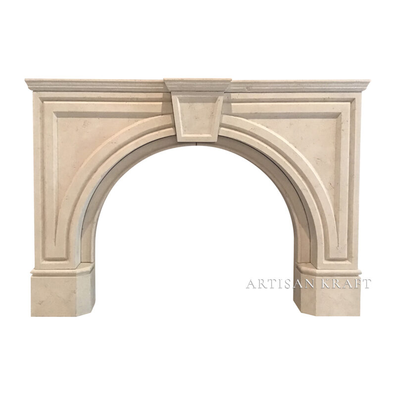 Greenwich Modern Cast Stone Mantel