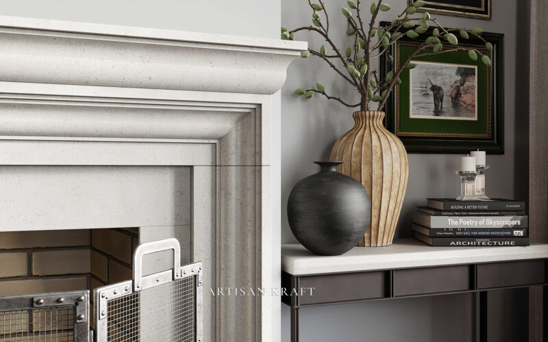 Austin Cast Stone Mantel