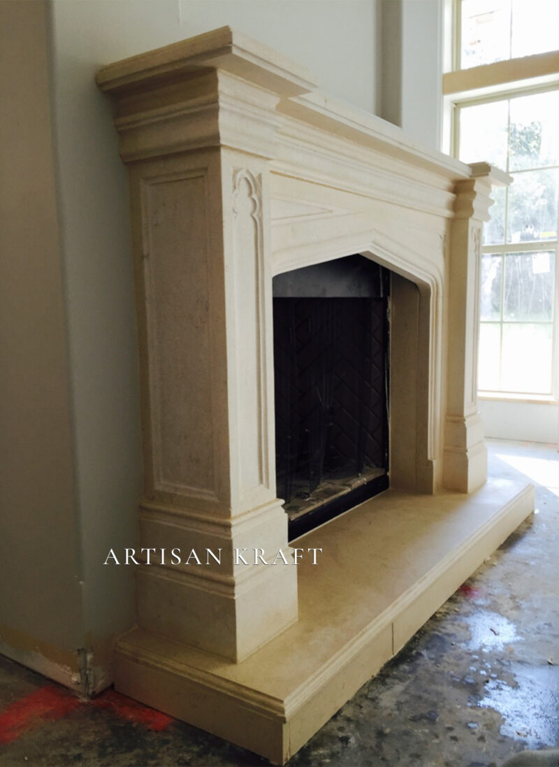 Gothic Tudor Fireplace Mantel