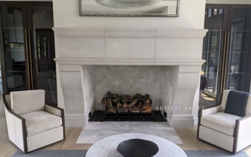 Nova French Cast Stone Mantel