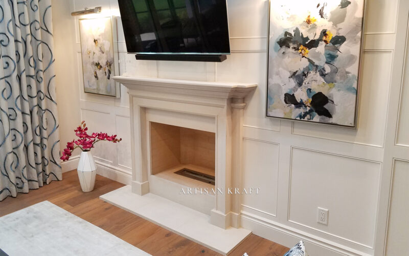 Traditional Cast Stone Mantel