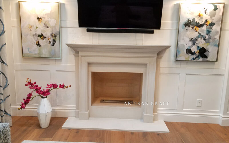 Traditional Cast Stone Mantel