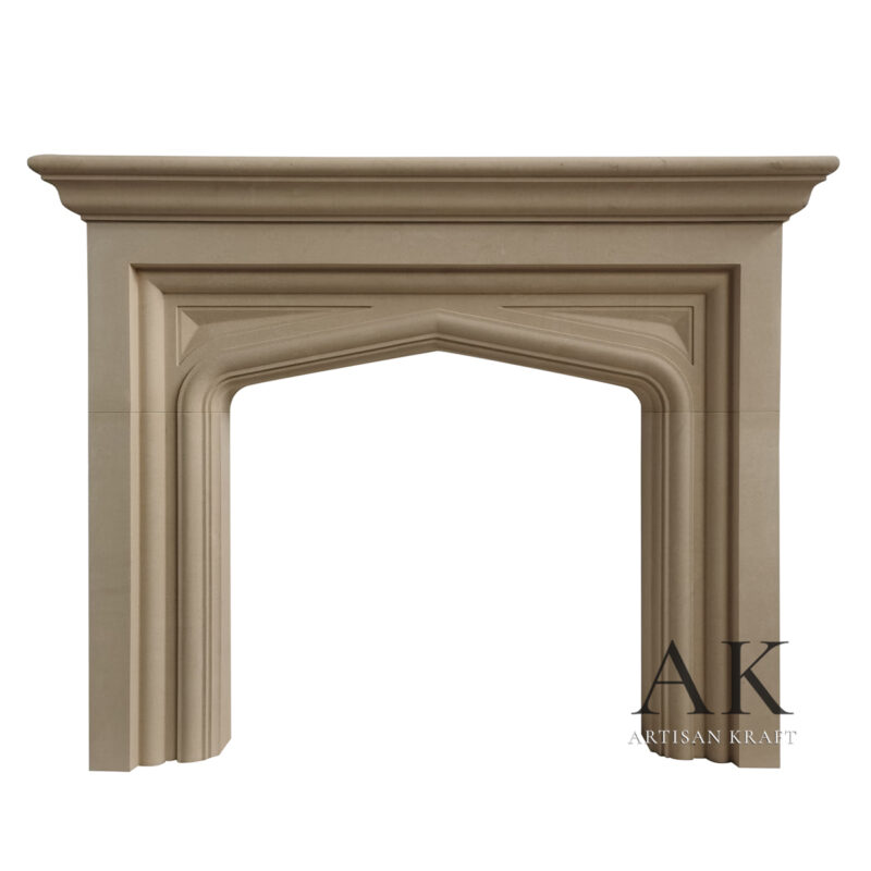 Diamond Tudor Fireplace Mantel