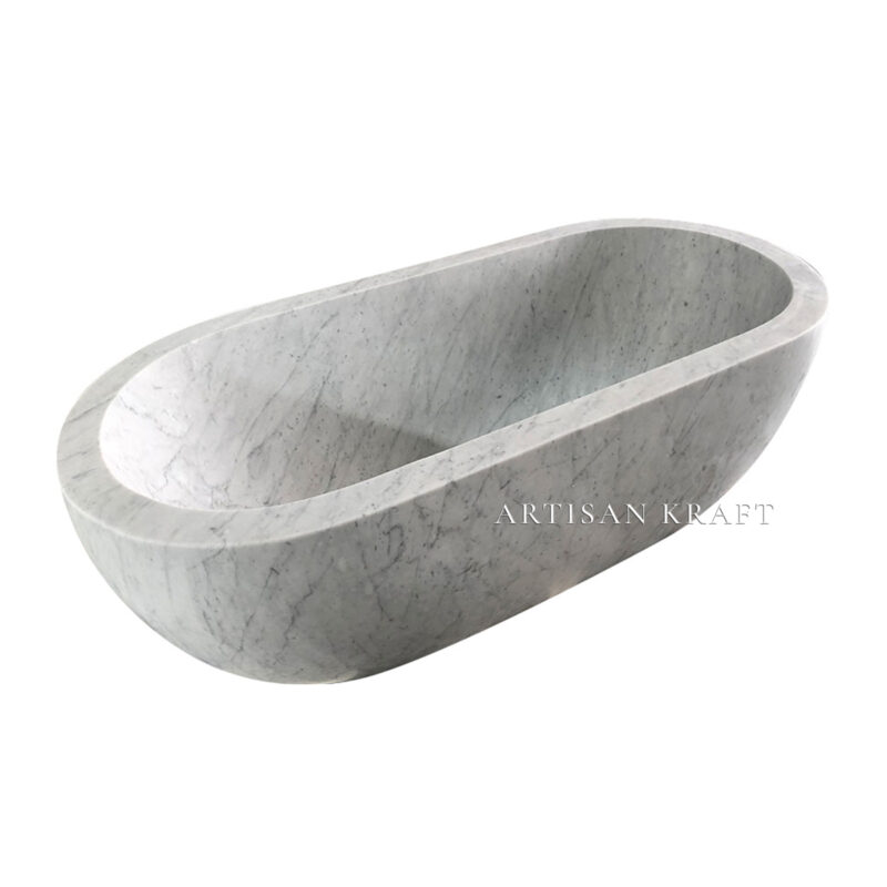 Laguna Double Ended Oval Stone Bathtub