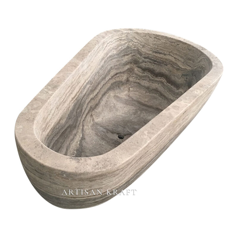 Teardrop Stone Bathtub