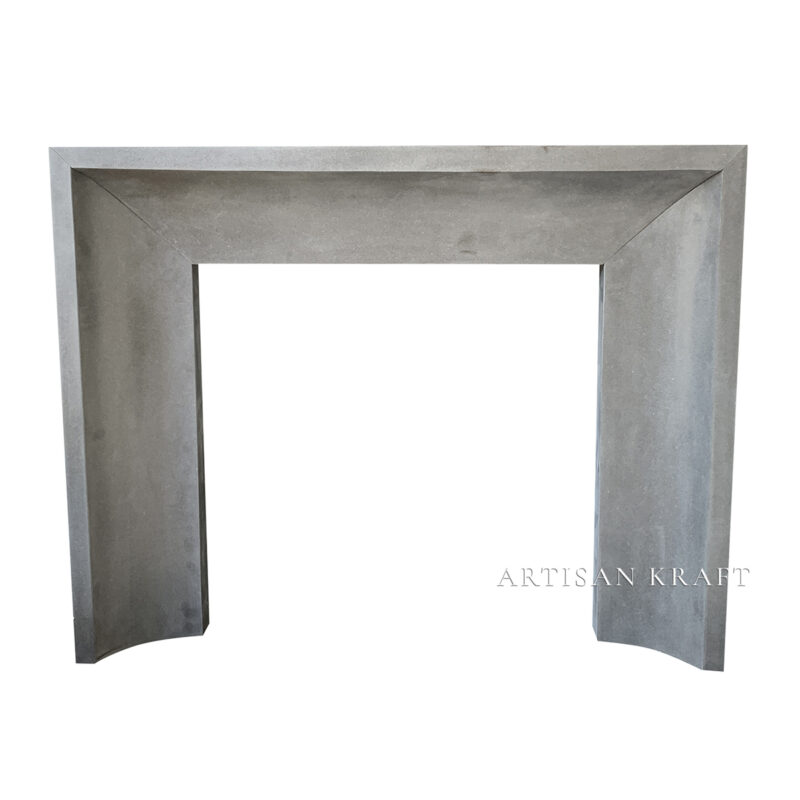 Beveled Curved Marble Fireplace Stock