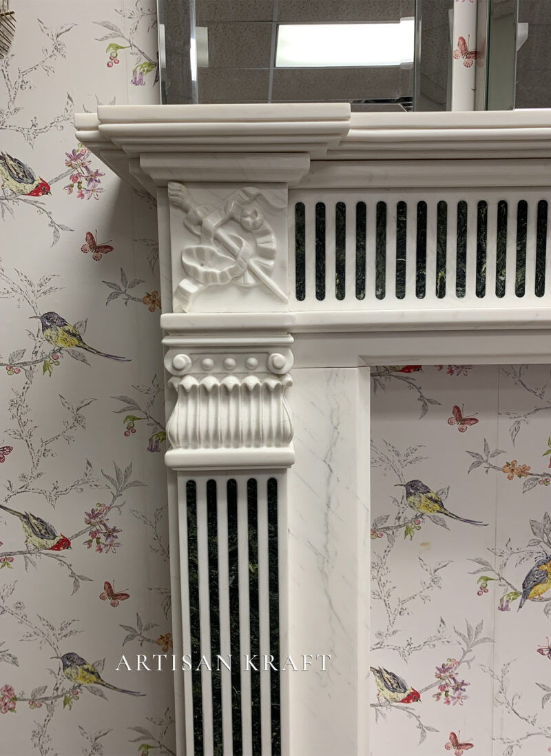 Georgia Marble Fireplace Stock