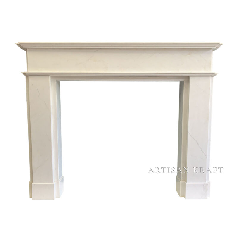 Oxford White Marble Fireplace Stock