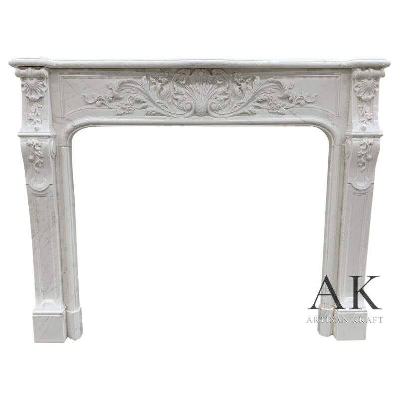 Bella Vista Marble Fireplace Stock