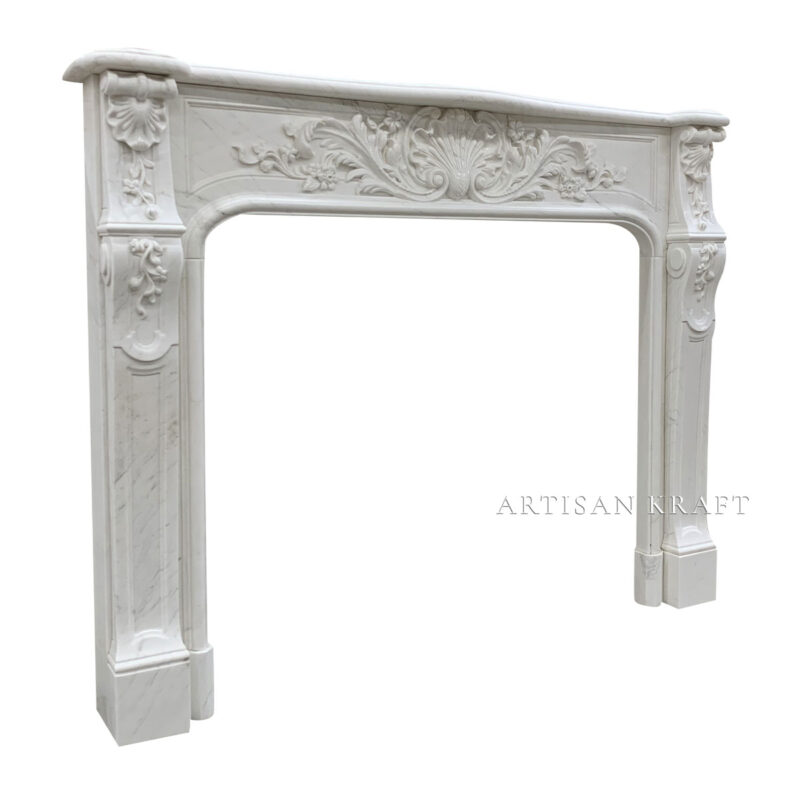 Bella Vista Marble Fireplace Stock