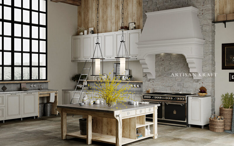 Gothic Stone Range Hood