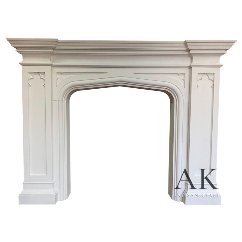 Gothic Tudor Cast Stone Mantel