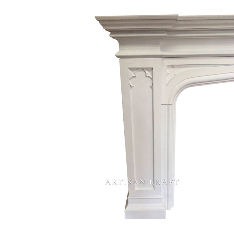 Gothic Tudor Cast Stone Mantel