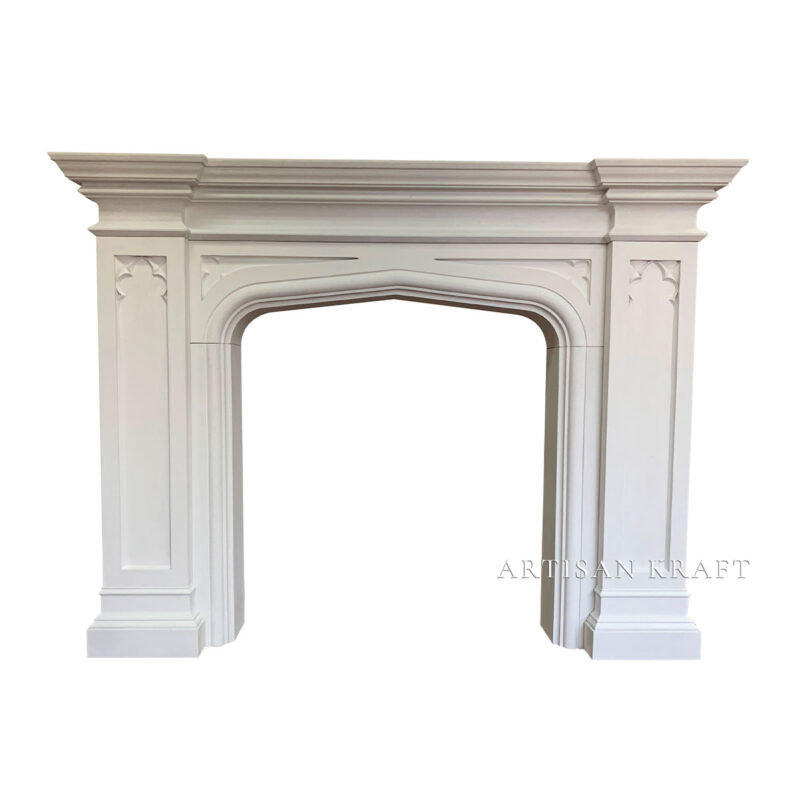 Gothic Tudor Cast Stone Mantel