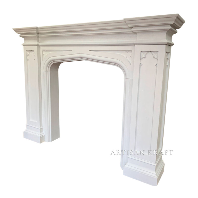 Gothic Tudor Cast Stone Mantel