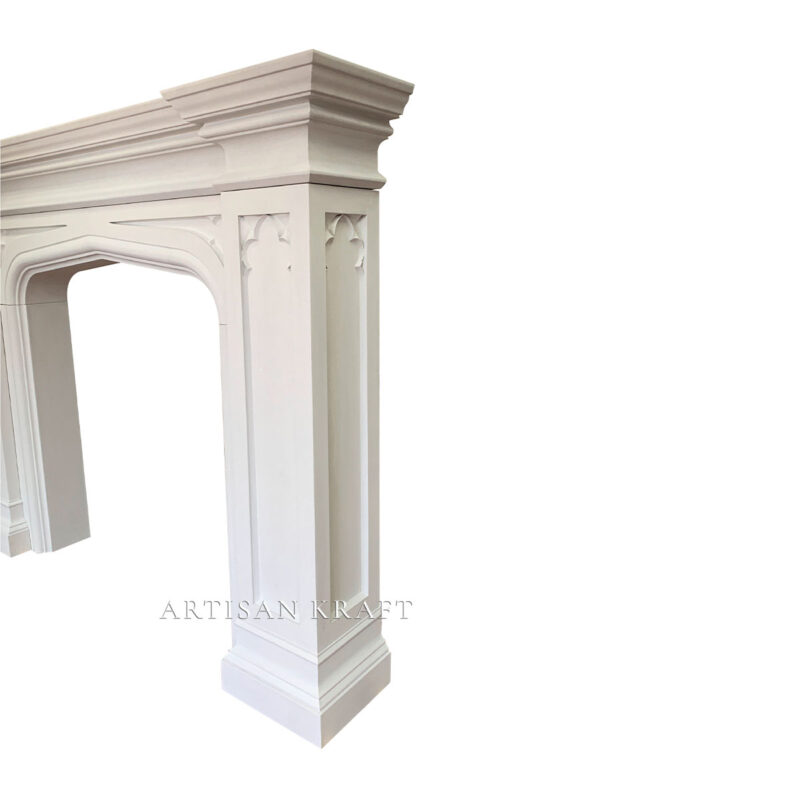 Gothic Tudor Cast Stone Mantel