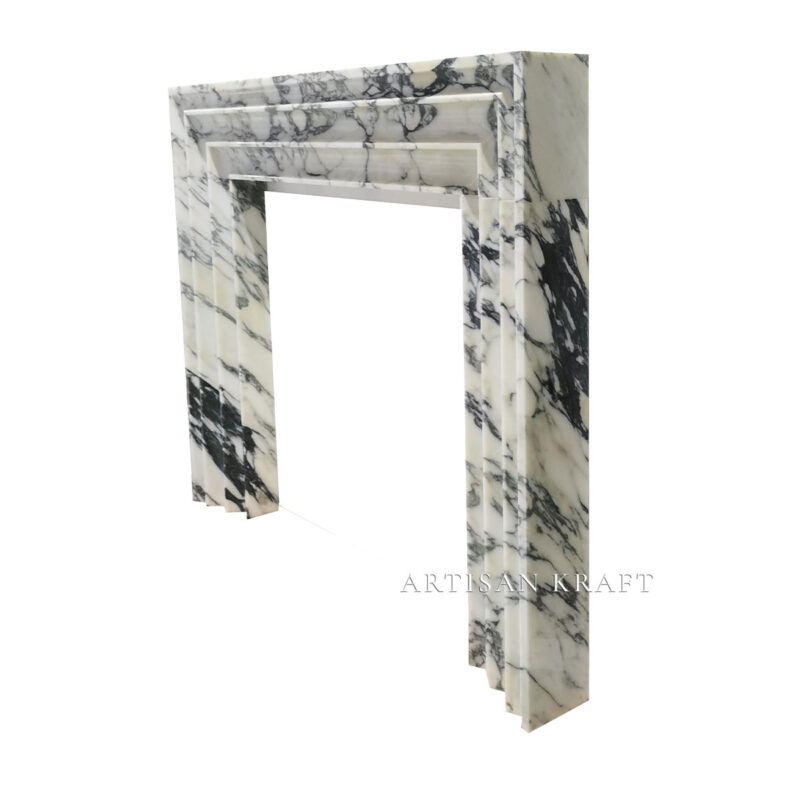 Monaco Arabescato Fireplace Stock