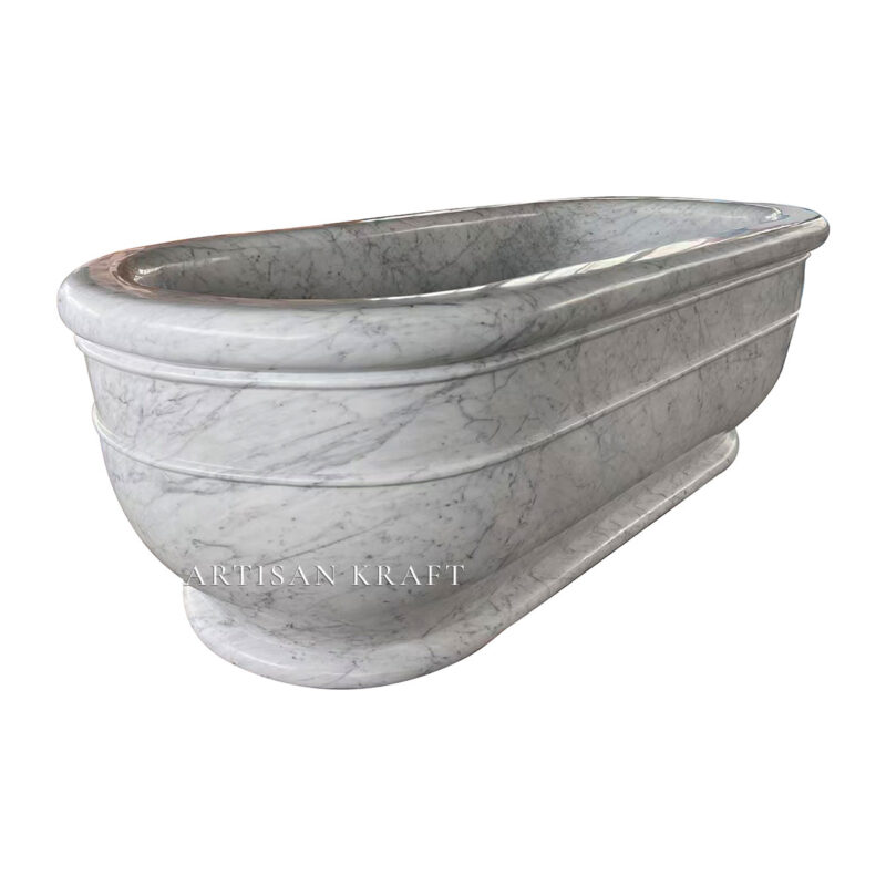 Roman Pedestal Stone Bathtub